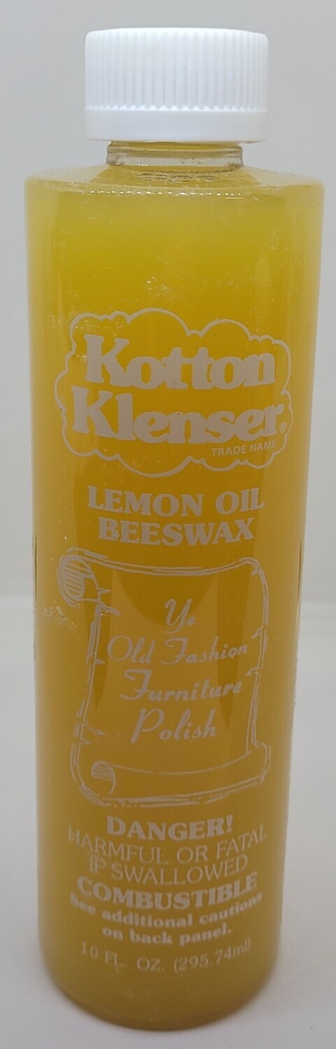 KOTTON KLENSER LEMON OIL BEESWAX FURNITURE POLISH WOOD PROTECT WATERPROOF - Yellow - Gallon or 10 OZ