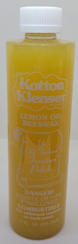 KOTTON KLENSER LEMON OIL BEESWAX FURNITURE POLISH WOOD PROTECT WATERPROOF - Yellow - Gallon or 10 OZ