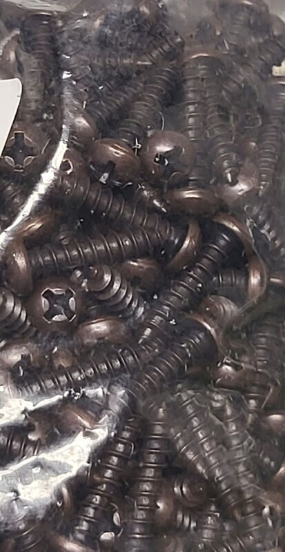 #4 x 5/8" Flat Head Phillips Screw Brass Bronze Nickel Steel wood fancy decorative antique retro vintage