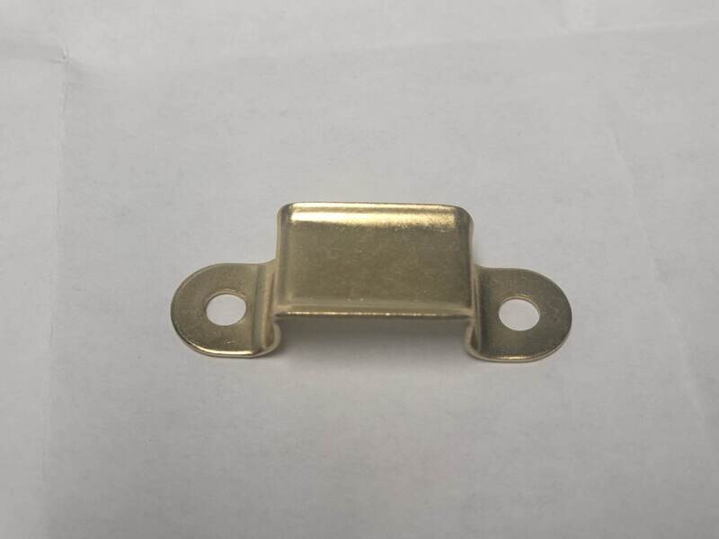 Brass Plated Steel Small Trunk Handle Loop - leather vintage antique chest steamer retro cap little tiny