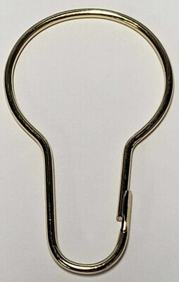 Pair - 2 1/2" Brass or Nickel Golf Bag Towel Hook Ring Key Clip Chain Steel wire Carabiner shower curtain wire