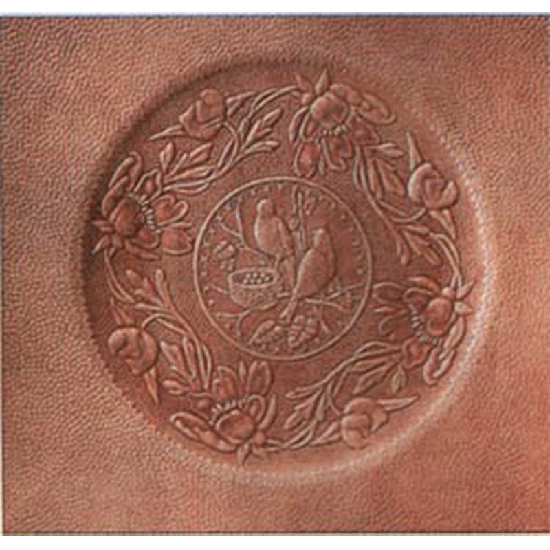 Fiber REPLACEMENT SEAT - Birds Nesting Pattern seat chair fancy antique decorative design embossed raised pressed (Limited Stock)