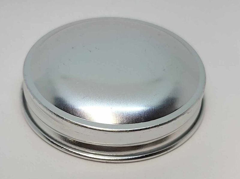 2-1/8" Non Pierced Dome Top Aluminum Jar Lid Threaded shaker antique Hoosier sugar tea coffee antique vintage retro sealed tight closed