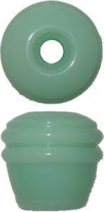 Art Deco Glass Knob - Jadite