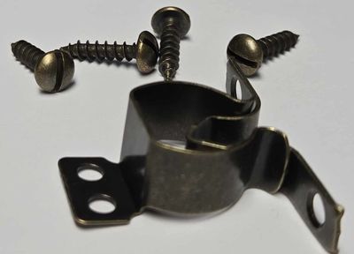 Antique Brass Spring Friction Catch cabinet door curio display China clock desk small lock clip steel