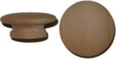 2" Hardwood Wood Grain Round Knob - LIMITED STOCK