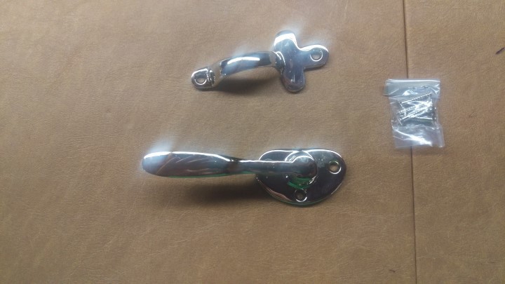 Nickel Plated Brass Universal Icebox latch