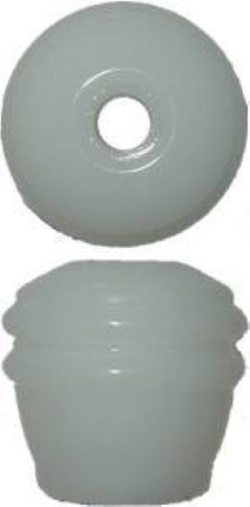 Art Deco Glass Knob - Milk Glass