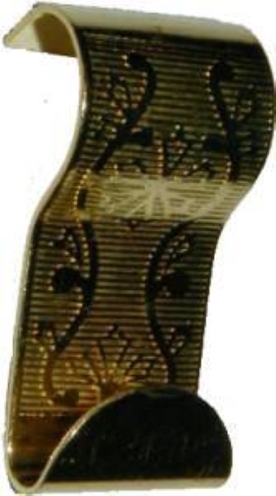 Victorian Picture Moulding Hook - Brass