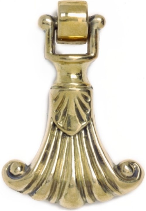 Plume Drop Pull - Brass