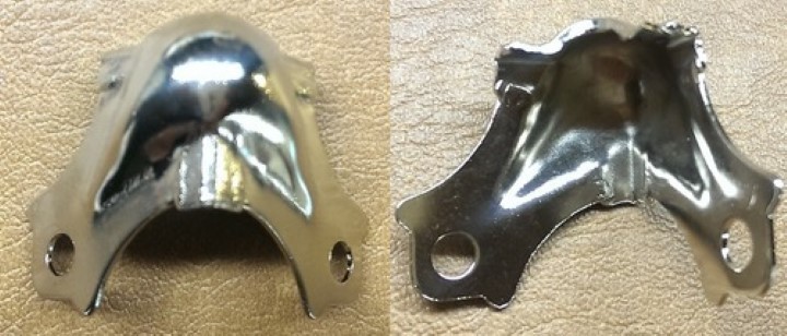 2 Prong Trunk Corners Nickel Plated