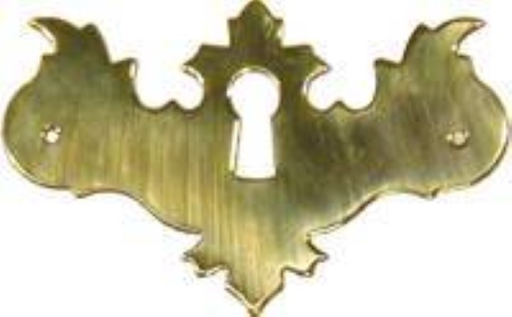Polished Brass Early American Style Keyhole Cover
