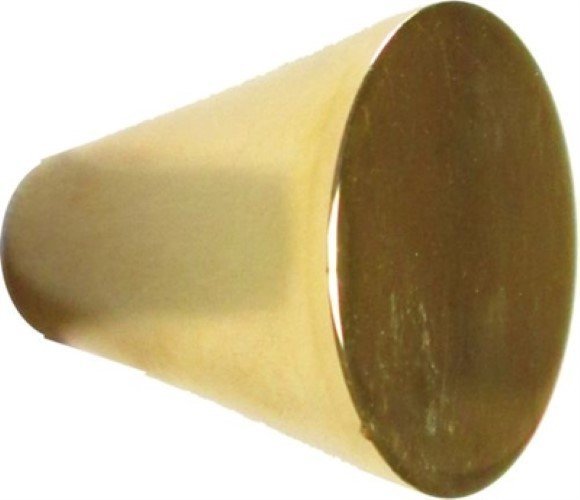 Cast Brass Mid-Century Modern Knob Cone pull handle sleek contemporary rustic