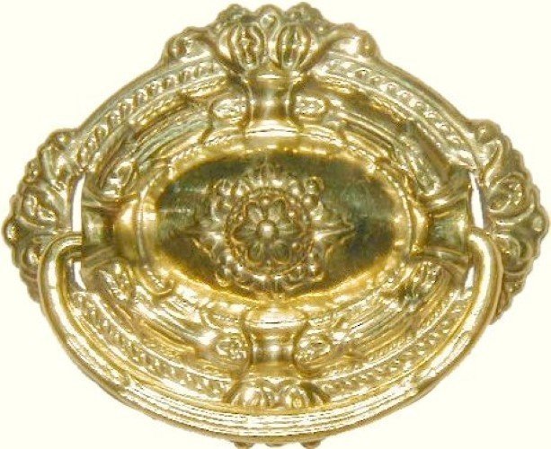 Depression Era Style Stamped Brass SINGLE POST PULL
