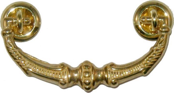 Polished Cast Brass Victorian Style BAIL PULL
