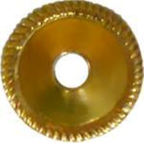 Stamped Brass Round BACKPLATE with Rope Edging 1 inch diameter - pull