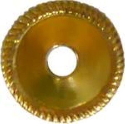 13/16" Stamped Brass Plain Solid backplate for bail pull back plate handle knob 