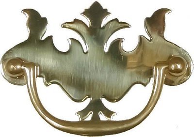 Polished Brass Early American Style Drawer Pull