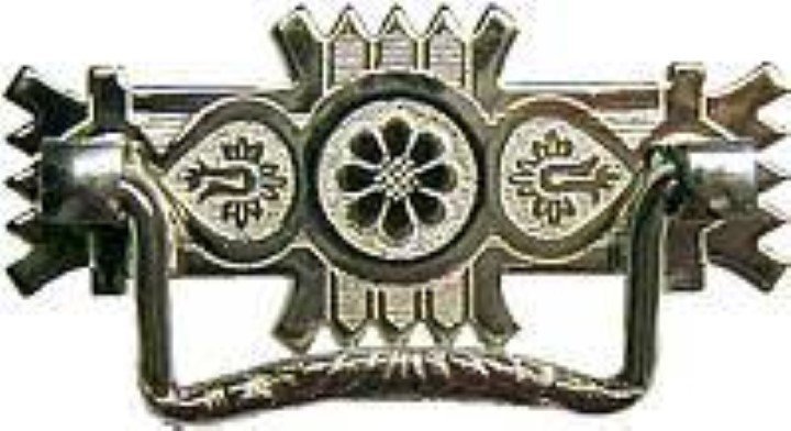 Victorian Eastlake Style Nickel Plated Brass Drawer Pull