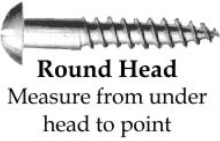 (LIMITED STOCK) - Black Round Head Screw - #6 x 1