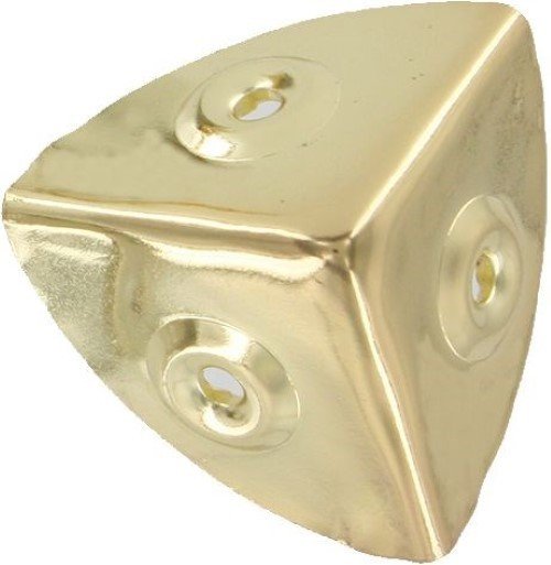 Trunk Corner Brass Plated - case, briefcase