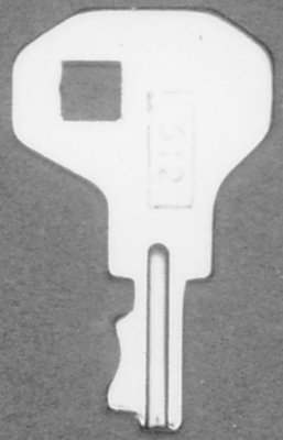 Nickel Plated Locking Drawbolt Extra Key. L-2021