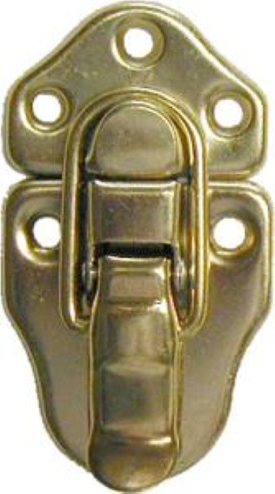 LIMITED STOCK -- Small Trunk Drawbolt - chest, steamer antique vintage brass