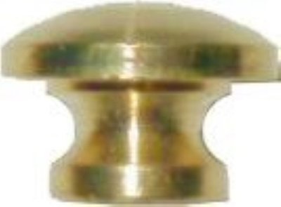Small Drawer Round Brass Knob - 7/16