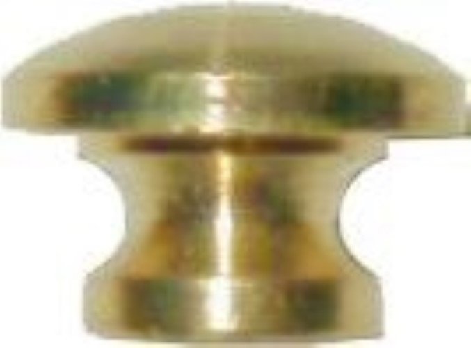 Turned Solid Brass 7/16" Round Brass Knob pull antique vintage retro cabinet drawer door little tiny retro jewelry box