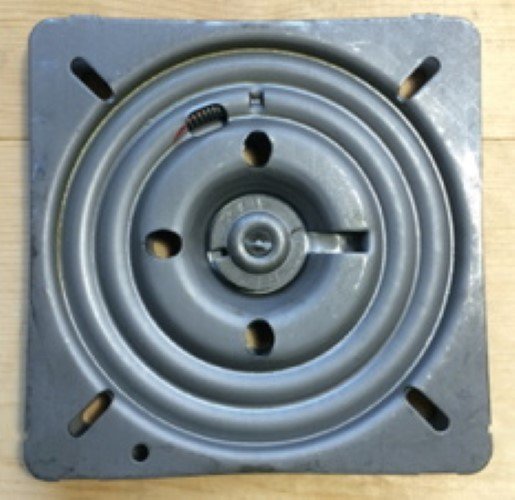 No Pitch - 8 in. Flat Swivel Plate With Return Spring