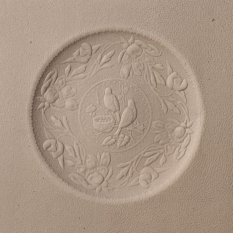 Fiber REPLACEMENT SEAT - Birds Nesting Pattern seat chair fancy antique decorative design embossed raised pressed (Limited Stock)