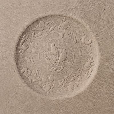 Fiber REPLACEMENT SEAT - Birds Nesting Pattern seat chair fancy antique decorative design embossed raised pressed (Limited Stock)