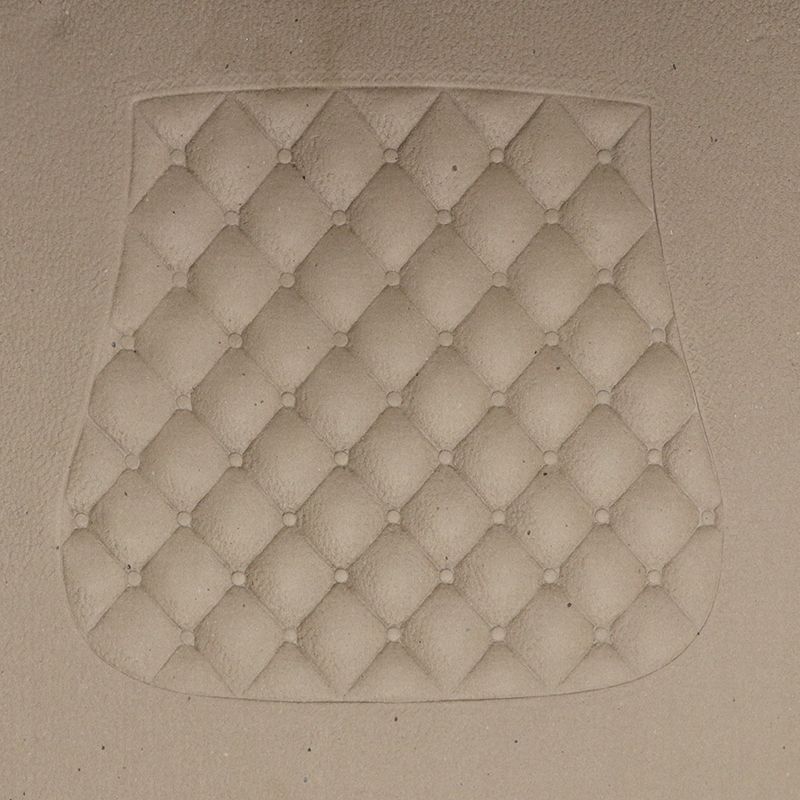 Fiber Replacement Seat - Tufted Quilted Shaped Pattern seat chair fancy antique decorative design embossed raised pressed