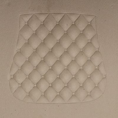 Fiber Replacement Seat - Tufted Quilted Shaped Pattern seat chair fancy antique decorative design embossed raised pressed