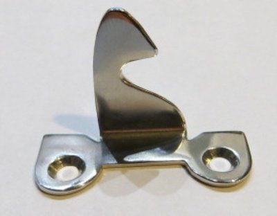 (LIMITED STOCK) -- Left Hand Flush Mount Catch Only - Nickel Plated Hoosier Sellers mcdougall antique vintage restore latch