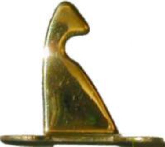 (LIMITED STOCK) - Left Hand Offset Catch Only - Polished Brass - Hoosier Sellers antique vintage restore latch