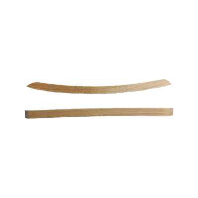 Pair (2)  21" Long Child Junior Steam Bent Red Oak Rocker Runners rocking chair seat curved legs feet chair bench rocking bar arm leg foot sway mount kid baby small