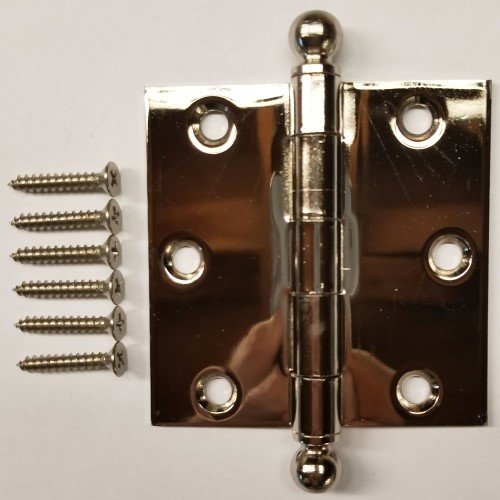 Polished Nickel Plated Steel Door & Window Hinge 3.5" X 3.5" Inch Architectural Grade