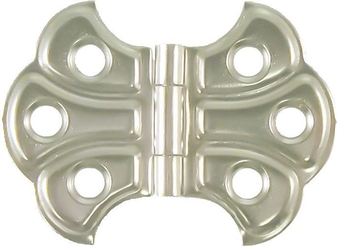 SMALL BUTTERFLY HINGE - Nickel Plated Steel vintage antique