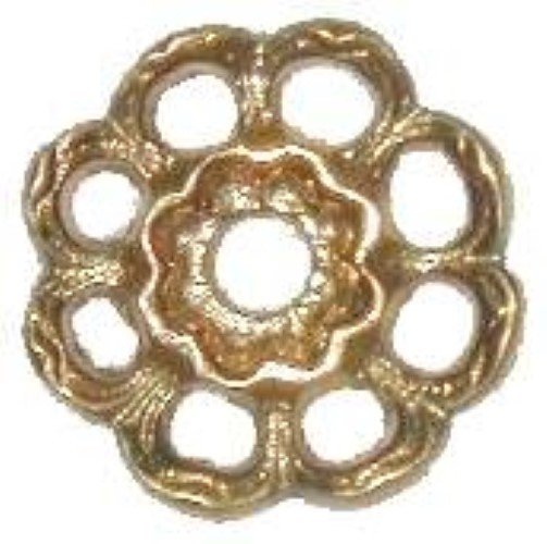 (LIMITED STOCK) - Stamped Brass Victorian bail pull decorative backplate back plate antique 1.25"