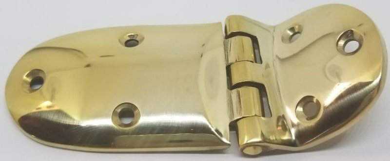 Cast Brass Ice Box Door Hinge with 3/8" Offset Fridge Antique Vintage Retro Flap
