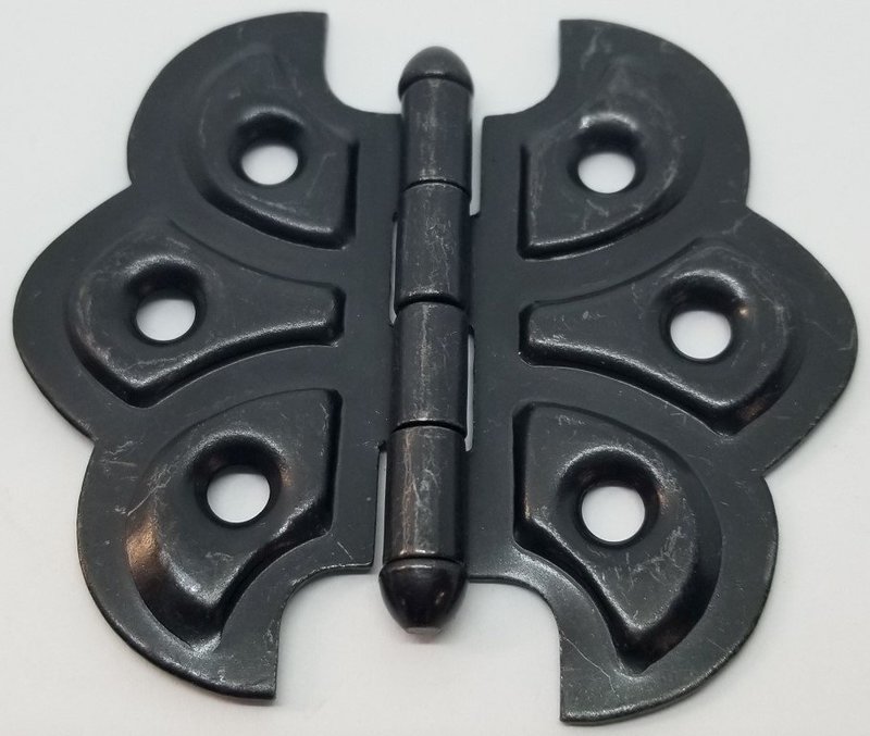 Oil Rubbed Bronze Butterfly Hinge Steel shell design vintage antique old box restore small rustic