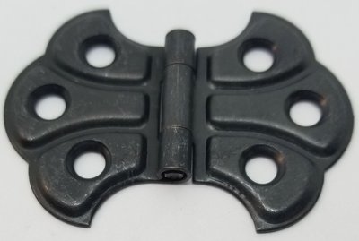 Oil Rubbed Bronze Steel Shell Hinge wing butterfly antique vintage rustic small doll house tiny