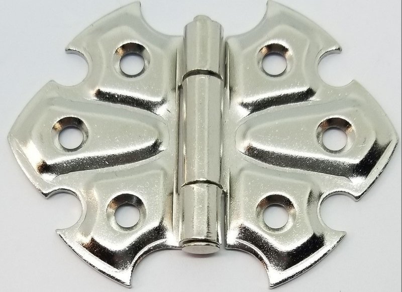 Nickel Plated Steel Loose Pin Cabinet Hinge removable pin swap box antique vintage small jewelry