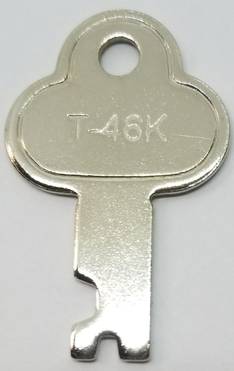 Trunk Lock Key --T-46k T46 3815 3835 trunk chest steamer vintage antique spare extra