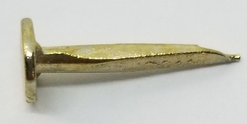 Brass Trunk Nails 3/4" Long - (1/4 LB Bag) chest steamer antique vintage old tacks retro rustic patina