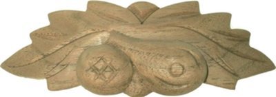 (LIMITED STOCK) - SMALL Walnut Wood Fruit & Nut Drawer Pull hand carved vintage antique country knob handle drawer cabinet retro rustic
