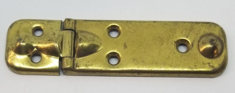 Brass Plated Stamped Steel Briefcase Hinge suitcase box trunk chest box antique vintage old