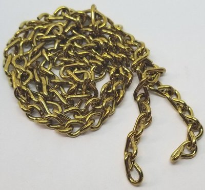 7 Foot Chain #16 Gauge GA Solid Brass "DOUBLE JACK" LAMP CHAIN decorative gold fancy fan light .