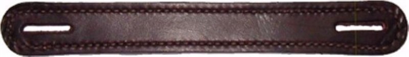 Burgundy - 8-3/4" Leather Trunk Handle holes Slots chest steamer antique box vintage old replacement